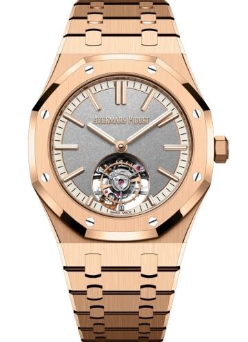 Audemars Piguet Royal Oak Self-Winding Flying Tourbillon Pink Gold Watch Replica 26730OR.OO.1320OR.05